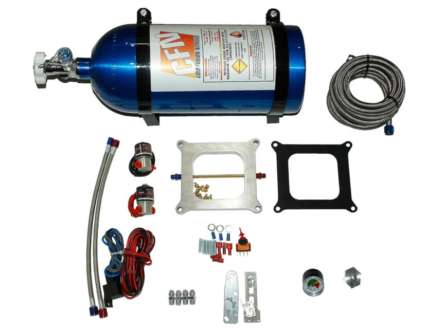 Holley 4150 75 to 175 HP CNC 6061 Complete Plate Kit Cold Fusion Nitrous